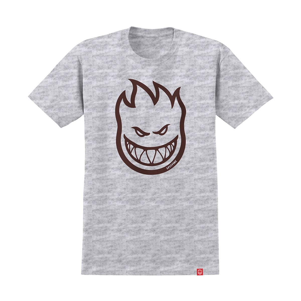 스핏파이어(SPITFIRE) BIGHEAD S/S T-Shirt - ASH HEATHER/DK RED 51010001GU