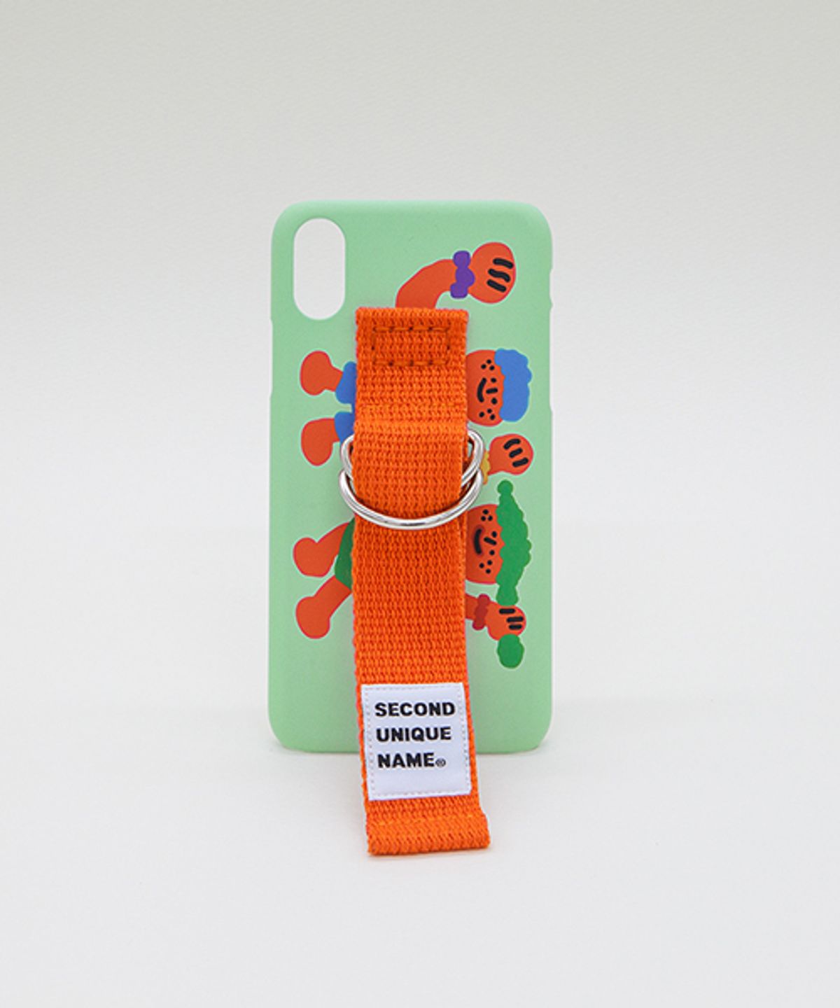 세컨드유니크네임(SECOND UNIQUE NAME) SUN CASE PATINA GREEN ORANGE (ILLUST)