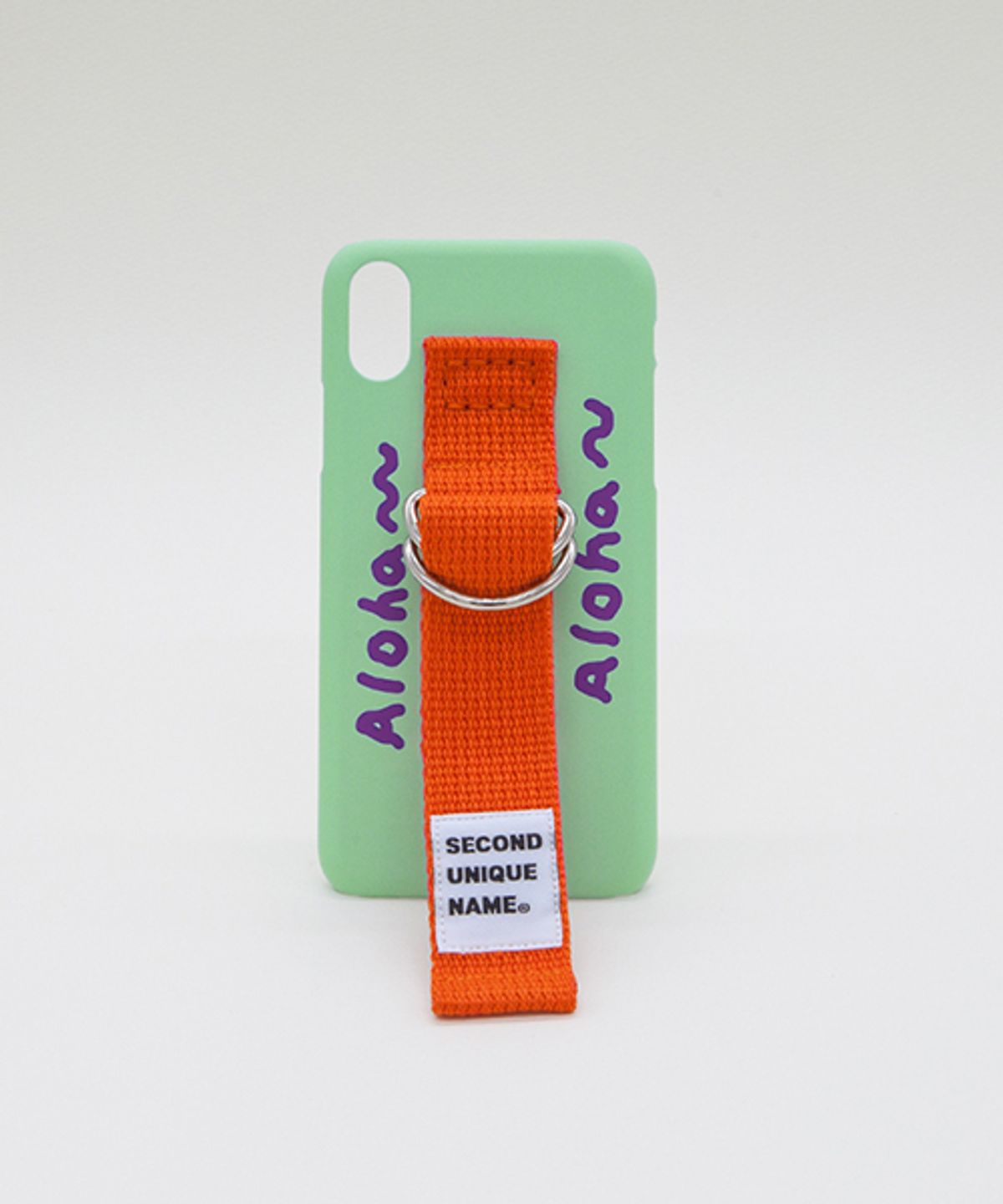 세컨드유니크네임(SECOND UNIQUE NAME) SUN CASE PATINA GREEN ORANGE (WORD)