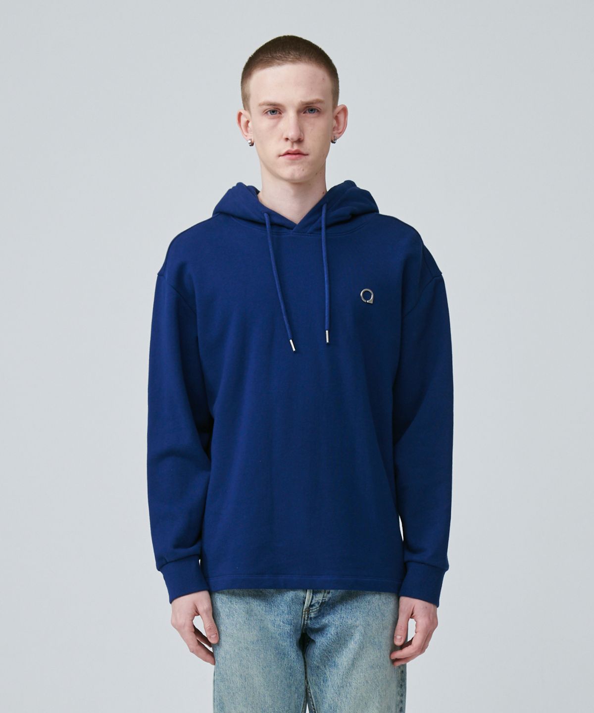 에이콕(A.KOK) 논-립 포인트 후디[딥 블루]