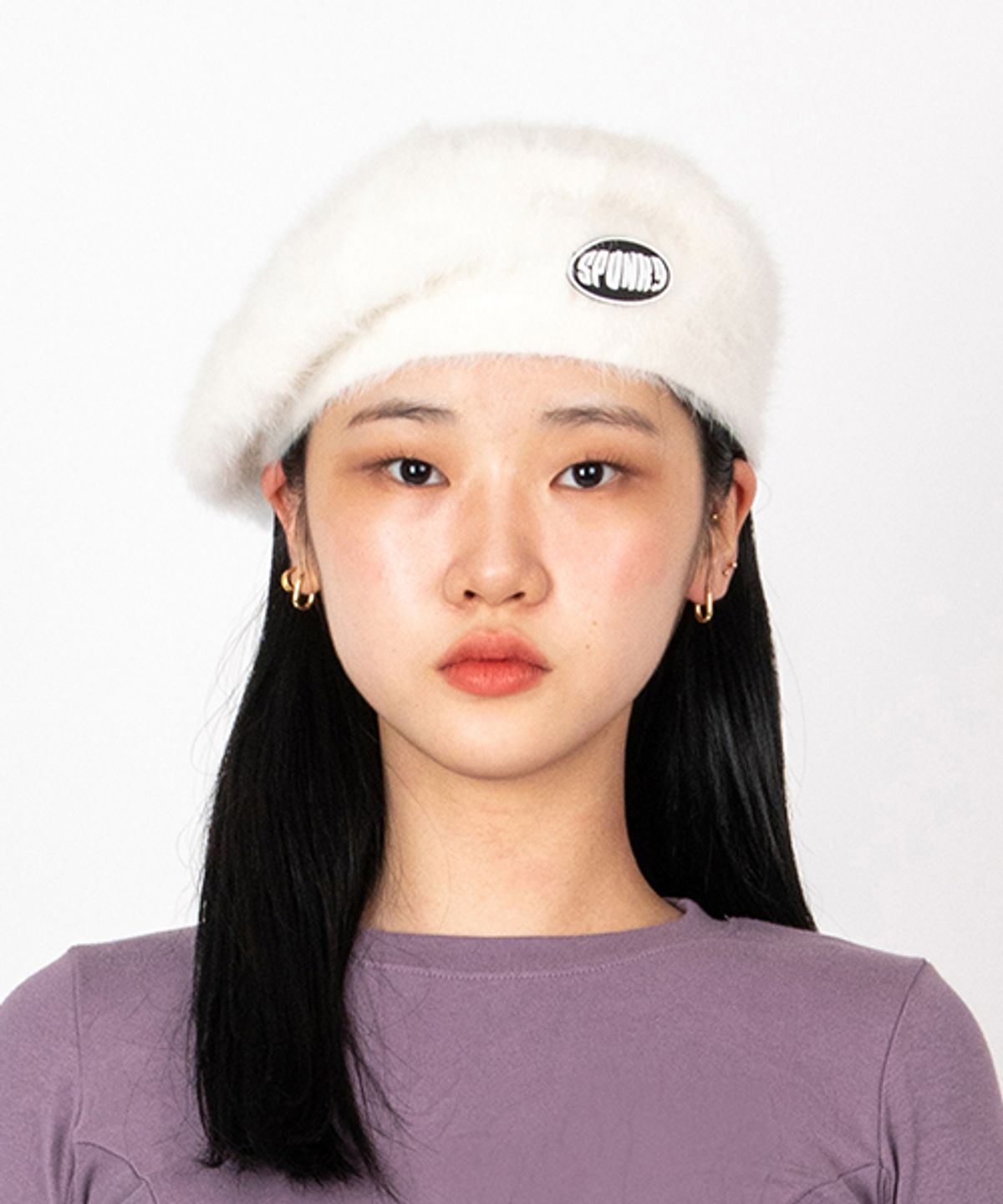 스펑키(SPUNKY) 베레모 (화이트)