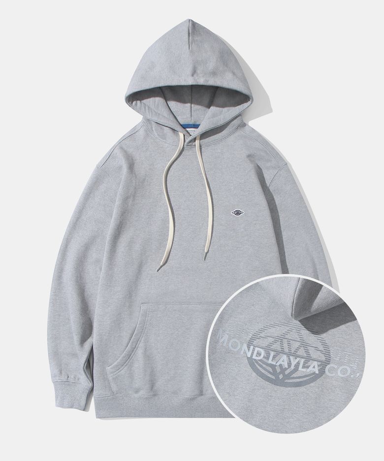 Universe Wappen Back print Hoodie H5 Melange Gray