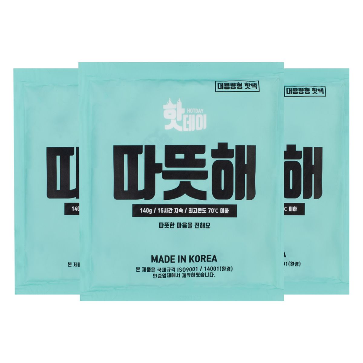 핫데이(HOTDAY) 감성디자인 핫팩 포켓타입 대용량형 140g 30매