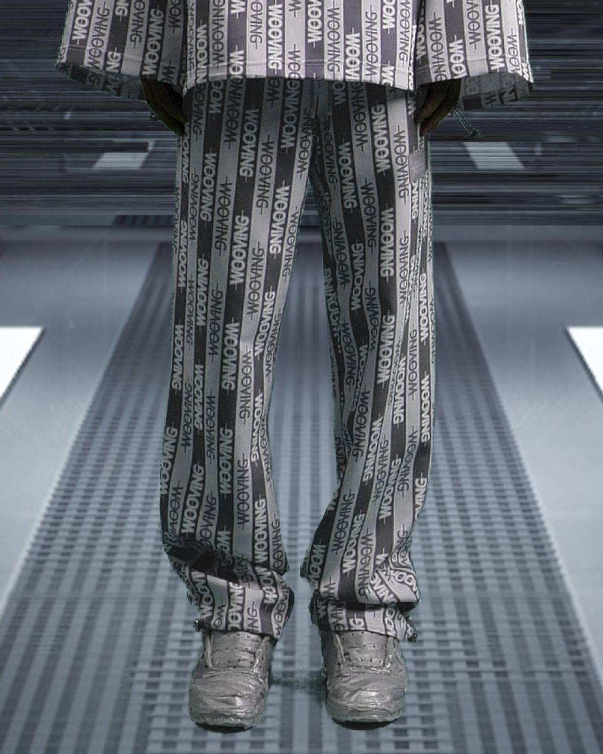 우빙(WOOVING) HOSPITAL STRING PANTS (GRAY)