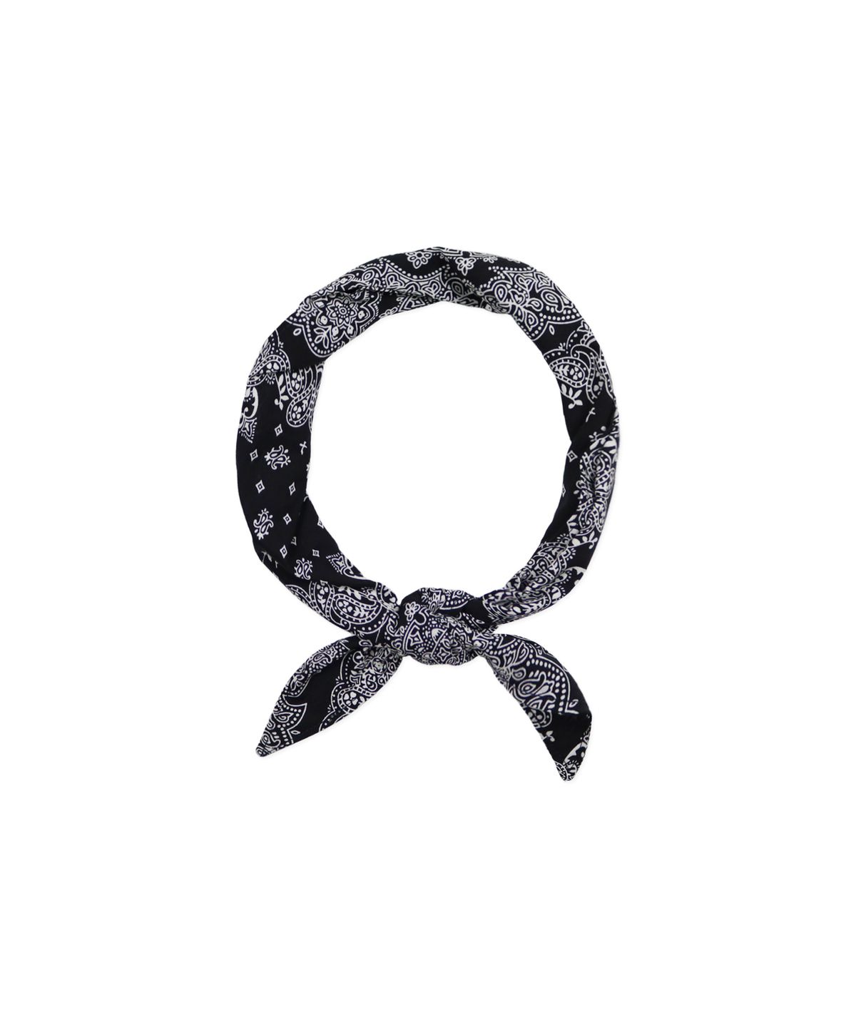 핑크파인애플(PINK PINEAPPLE) PAISLEY BANDANA_BLACK