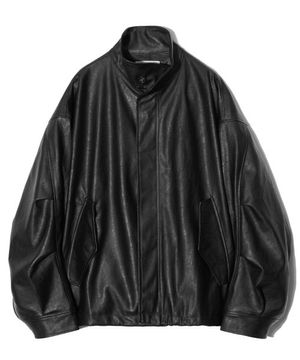 [비건 레더] 필드 자켓 블랙