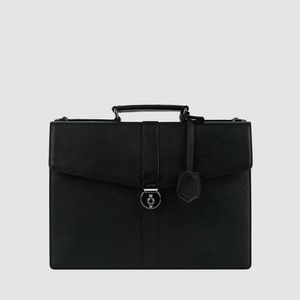 가죽 서류가방 LO-0509 BK