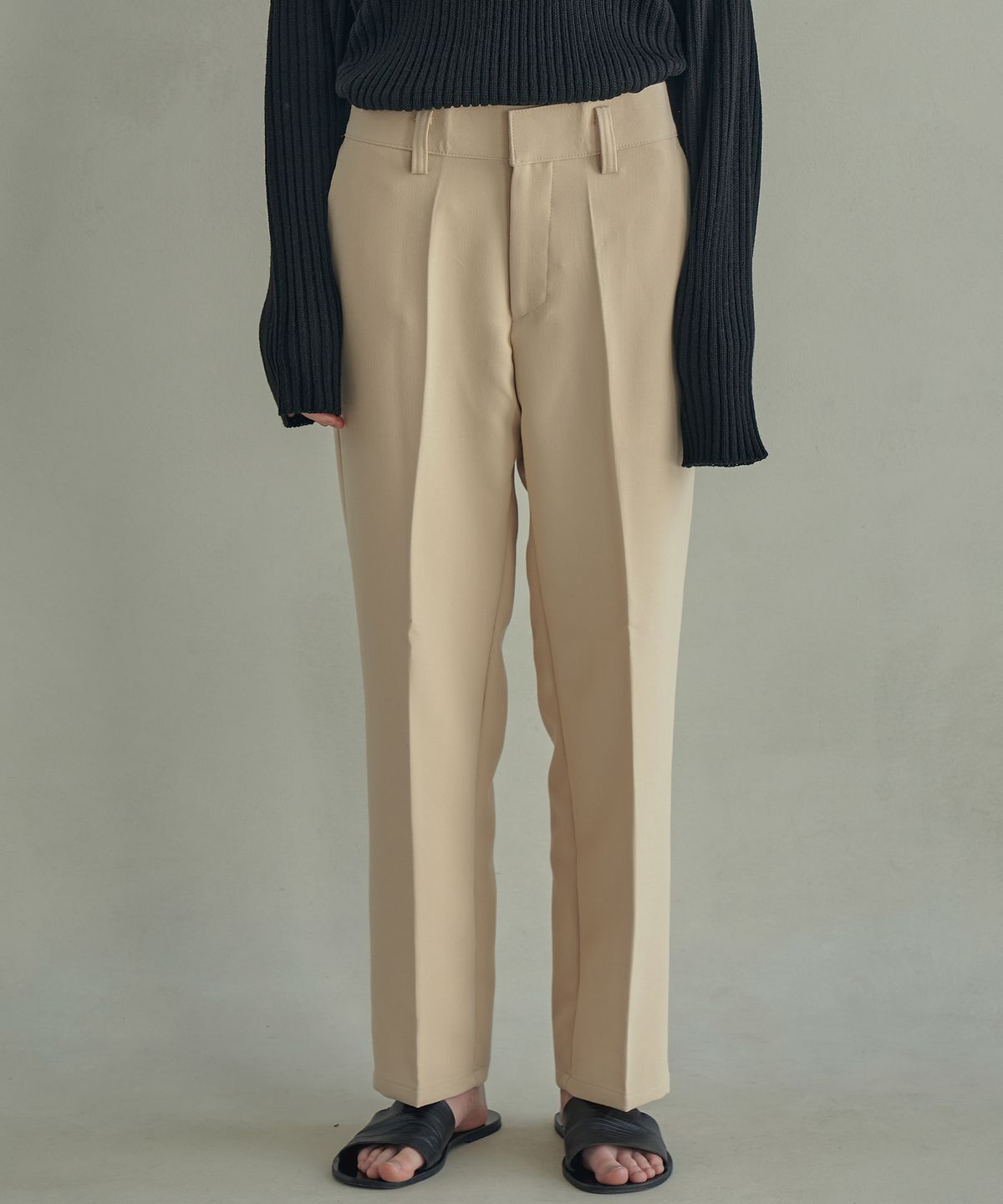 트립르센스(TRIP LE SENS) HI TAPERED SLACKS_BEIGE