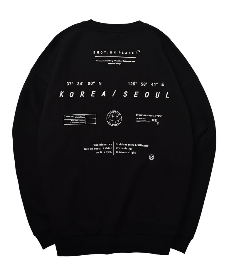 인 더 에어리어 기모쥬리 스웻셔츠 (블랙)
