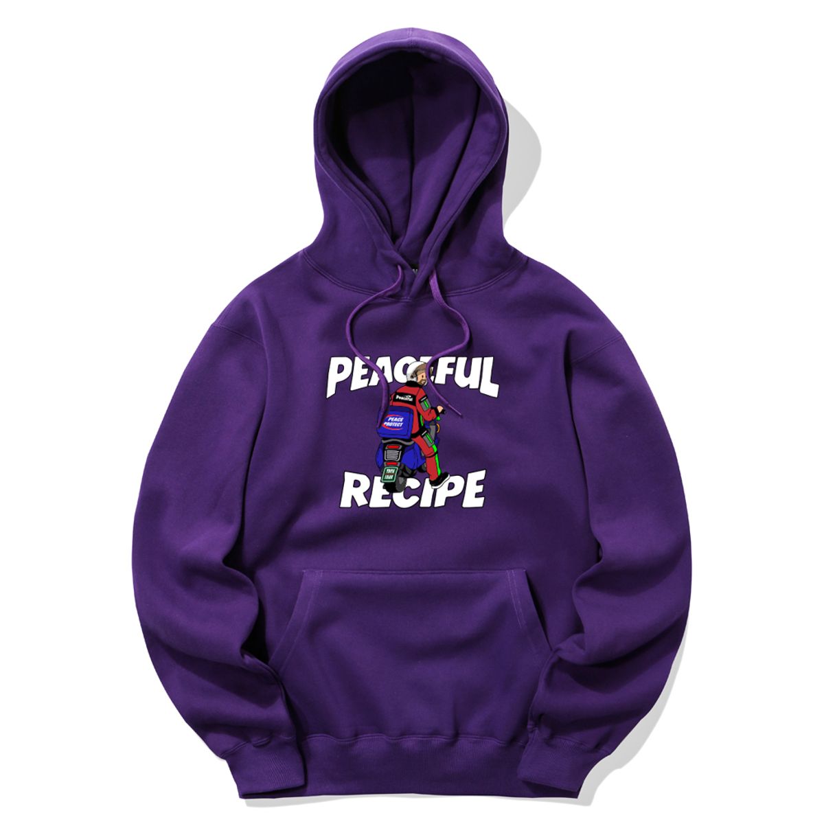 트립션(TRIPSHION) DELIVERY JESUS 후드티 - 퍼플