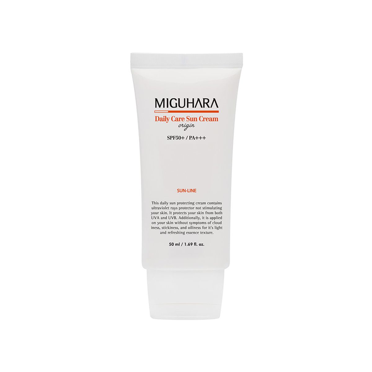 미구하라(MIGUHARA) 데일리 케어 선크림 오리진 SPF50+/PA+++ 50ml,2개
