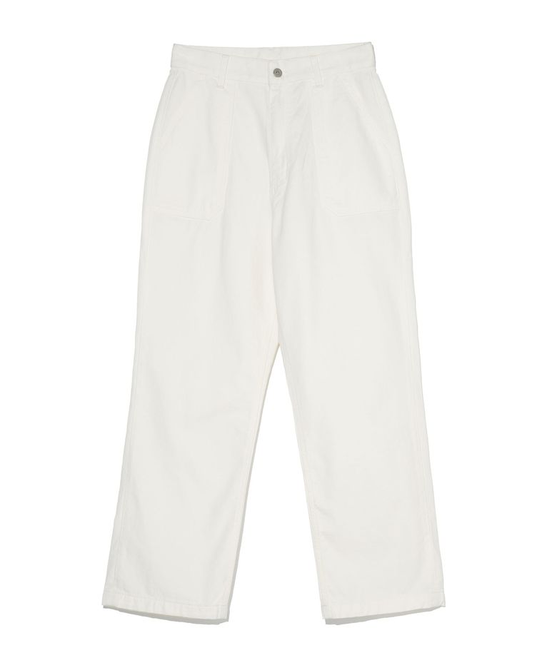 UNISEX STRAIGHT PANTS [WHITE]