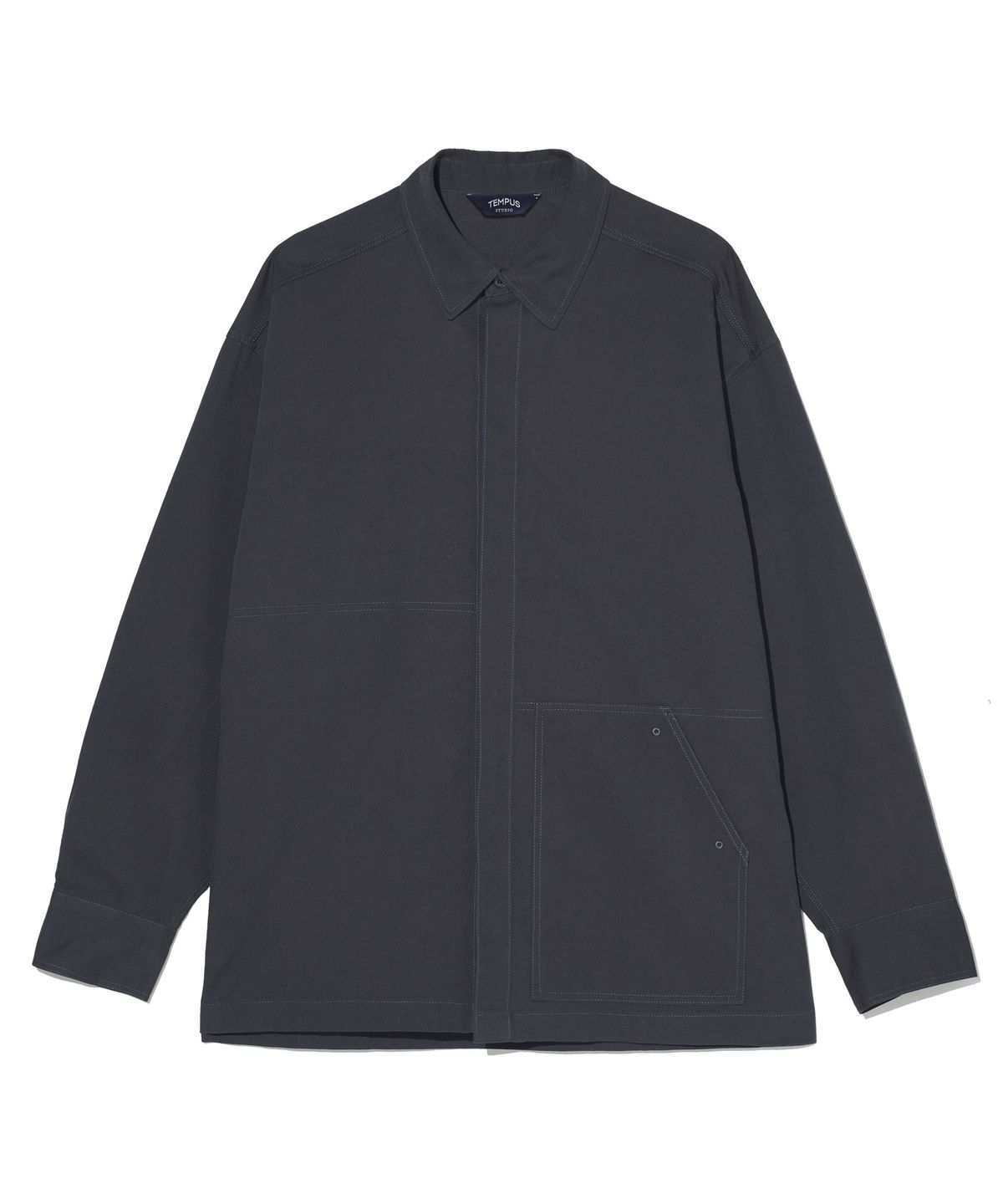 템푸스스튜디오(TEMPUS STUDIO) EASY OVERSIZE SHIRTS [CHARCOAL]