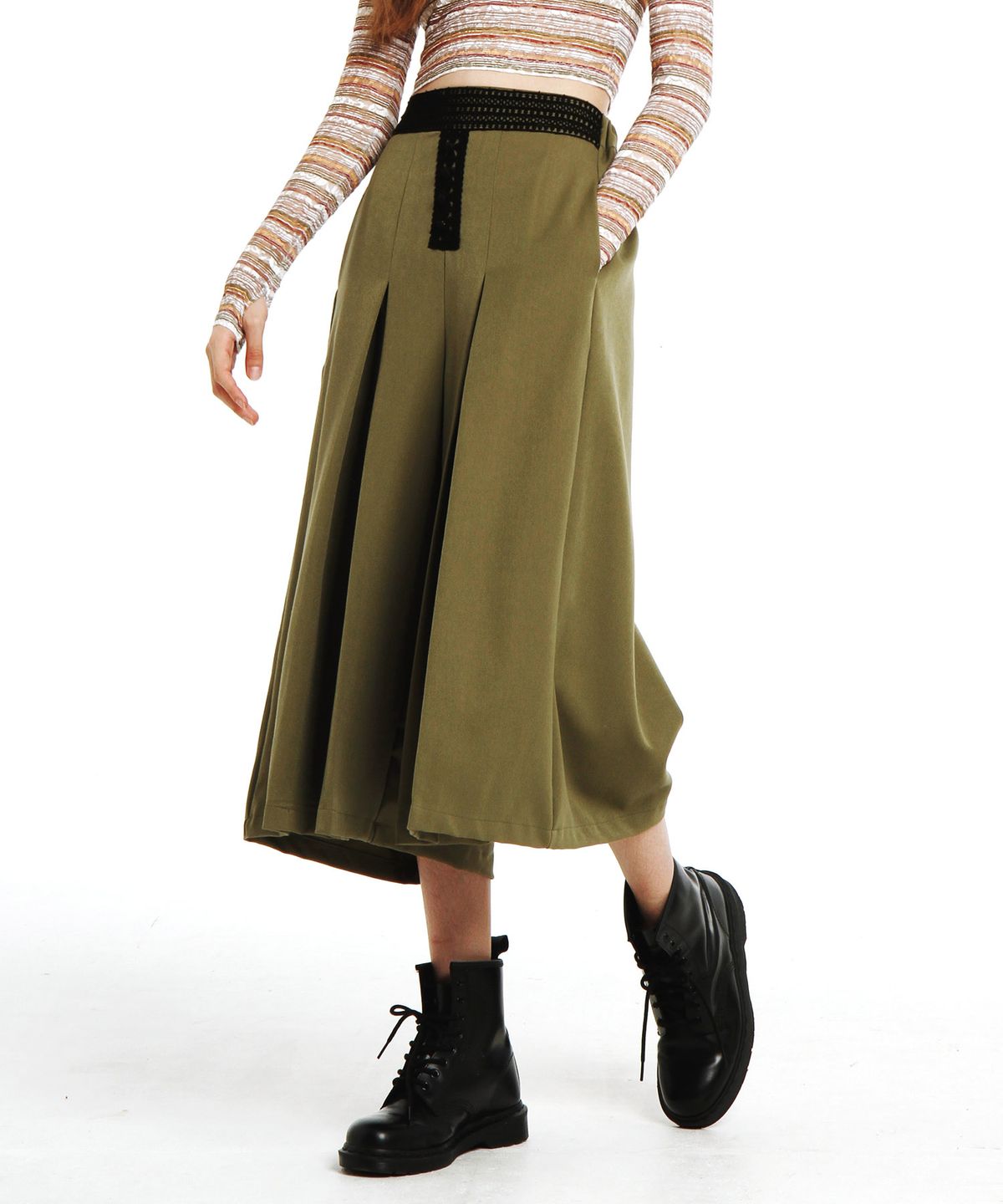 팔레트(PALETTE) WIDE SK PANTS (OLIVE)