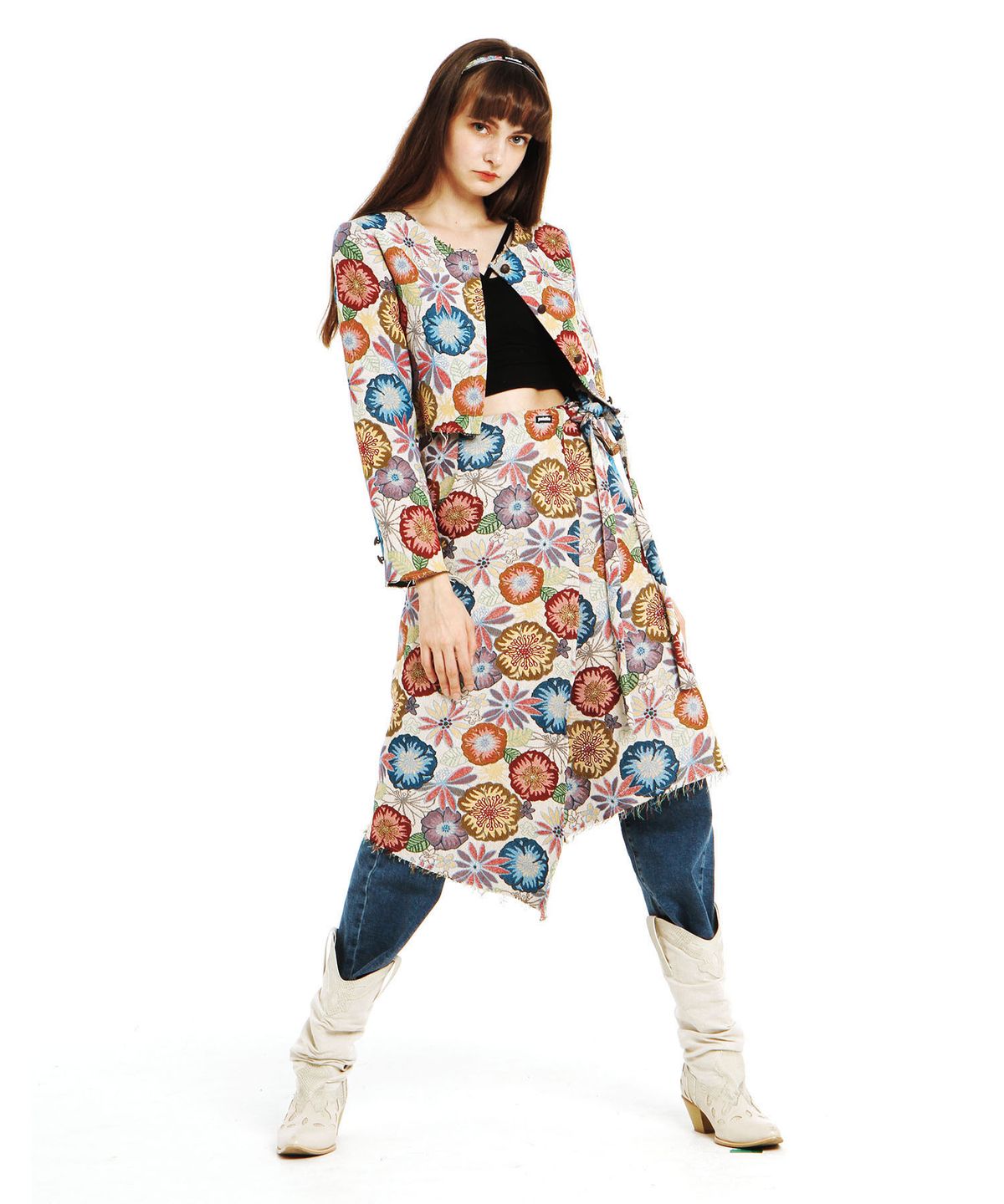 팔레트(PALETTE) [SET] FLOWER 2PIECE SET UP (BEIGE)
