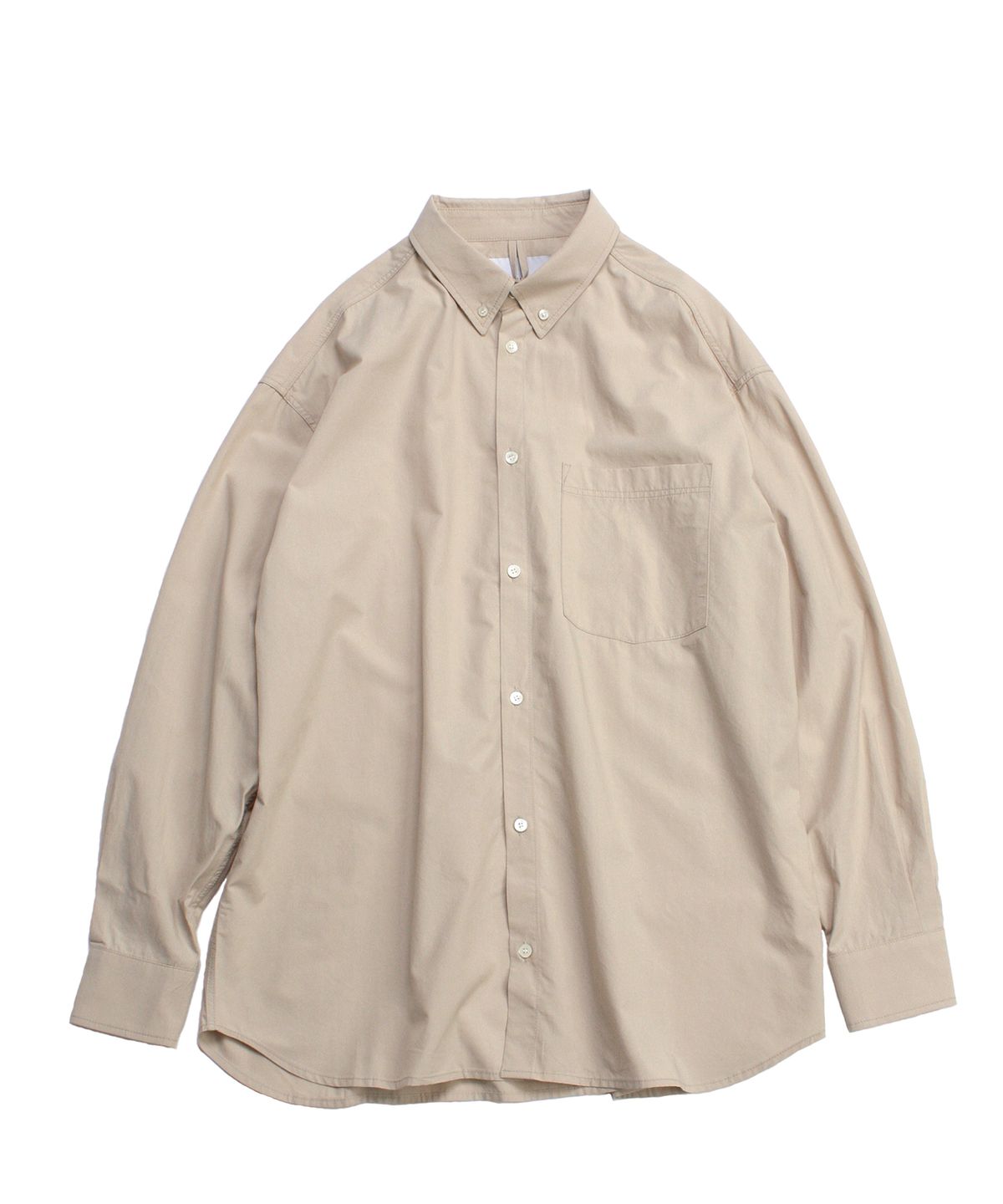 유니드가먼츠(YOUNEEDGARMENTS) 텐셀 릴렉스드 버튼다운 셔츠 (베이지)