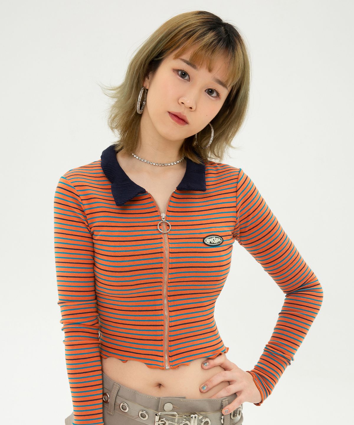 아파트먼트(APARTMENT) (W) LOIRE ZIP-UP - DEEPORANGE
