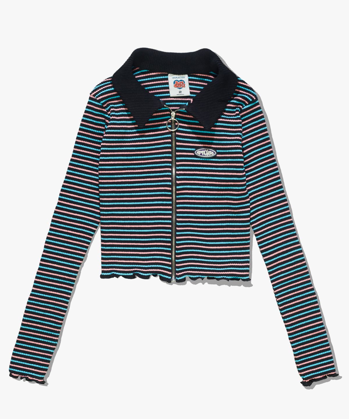 아파트먼트(APARTMENT) (W) TROYER ZIP-UP - BLACK