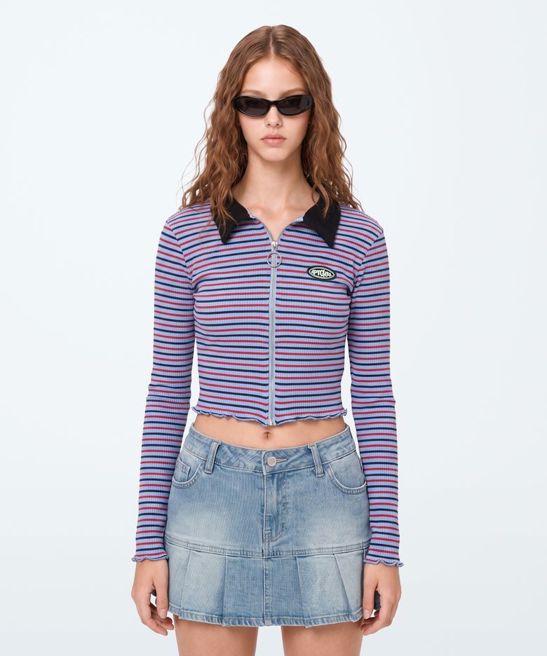 (W) TROYER ZIP-UP - EAST BLUE