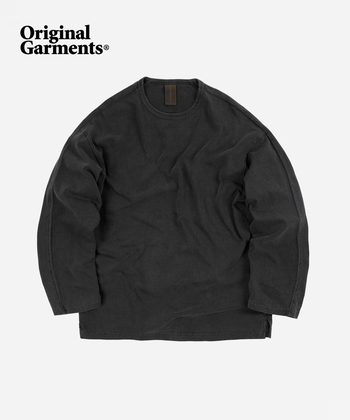 프리즘웍스(FRIZMWORKS) OG PIGMENT DYEING LONG SLEEVE _ CHARCOAL