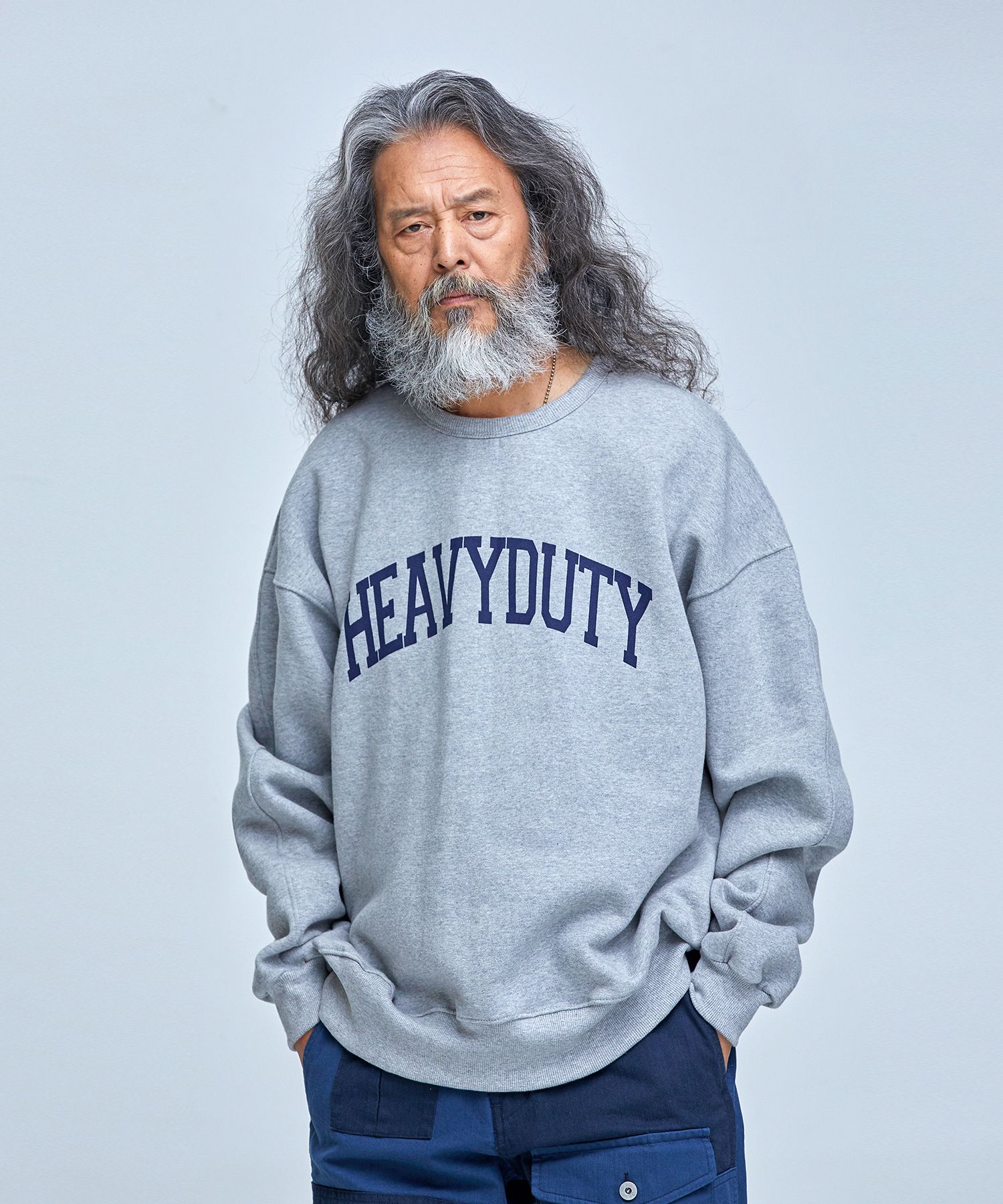 MUSINSA公式 | FRIZMWORKS HEAVYDUTY LOGO SWEATSHIRT _ GRAY