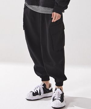 #psf 세미 벌룬 카고조거 Black