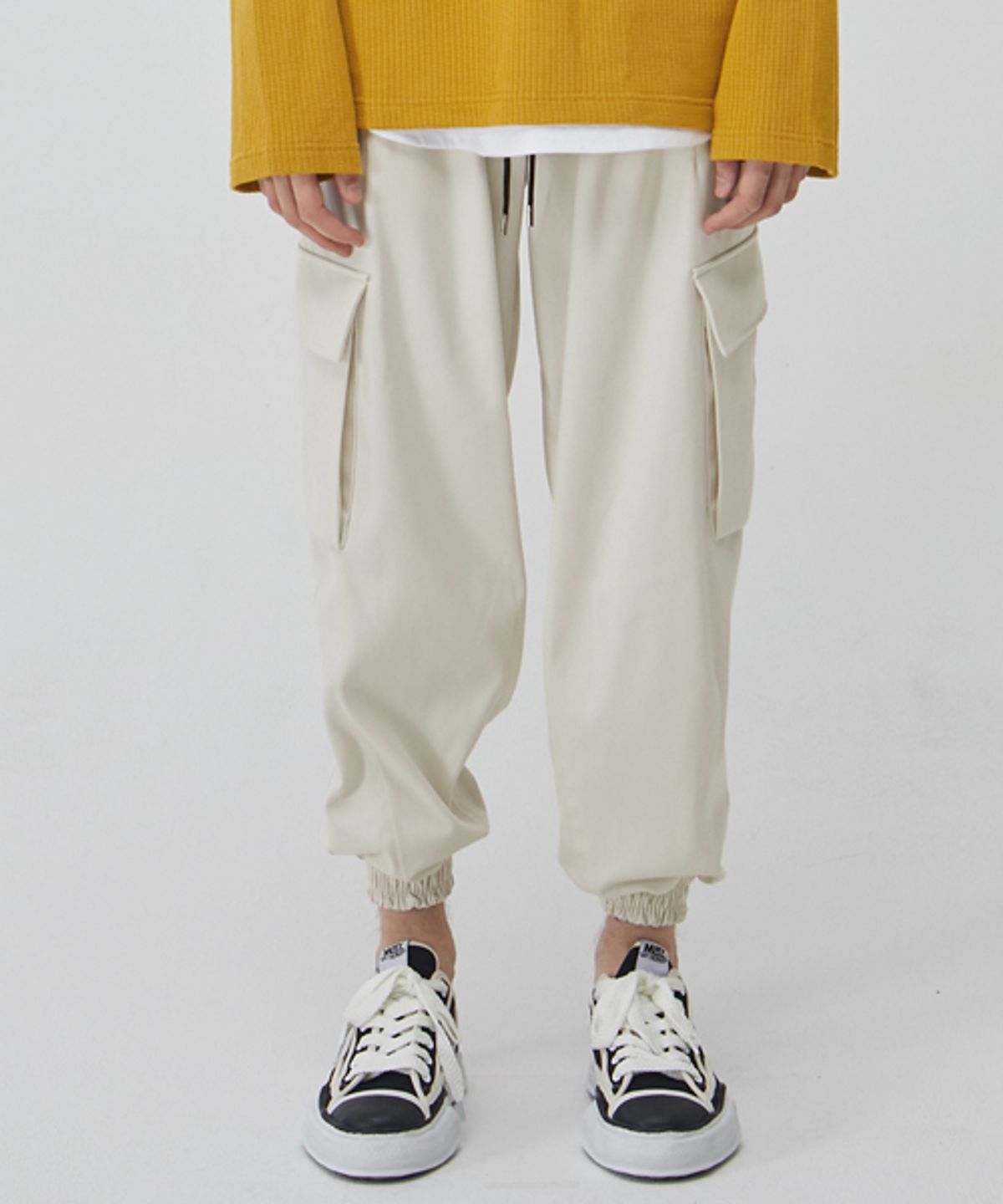 세븐셀라(SEVENSELAH) #psf 세미 벌룬 카고조거 Cream Beige