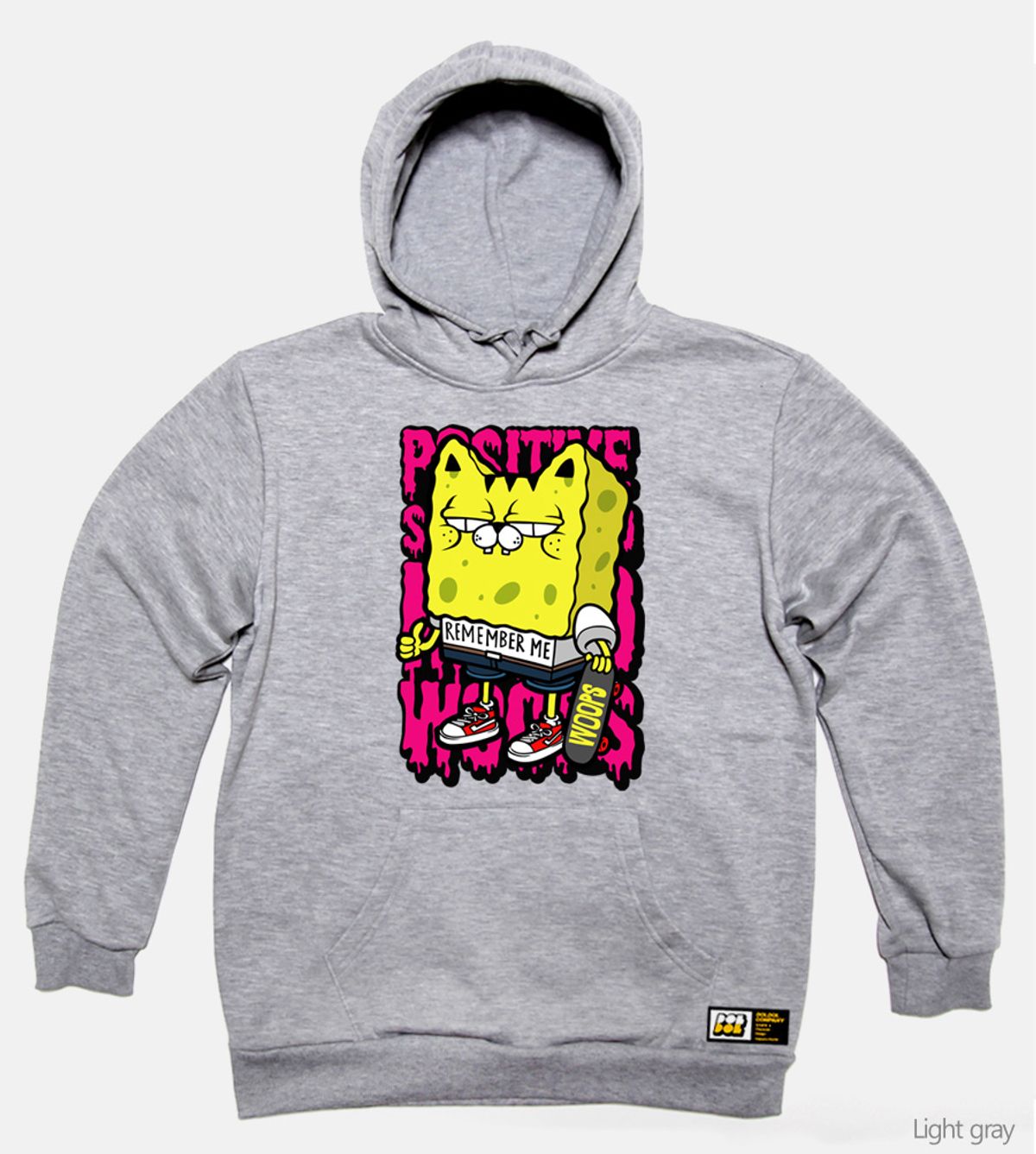 돌돌(DOLDOL) WOOPS_HOODY_07 스케이트보드 고양이 웁스 캐릭터 그래픽 디자인 후드티 후디