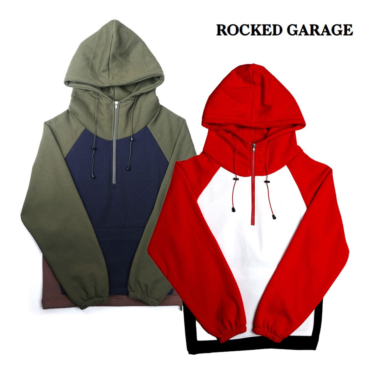 락트개러지(ROCKED GARAGE) [UNISEX] 집업 후디 풀오버 래글런 슬리브 2종