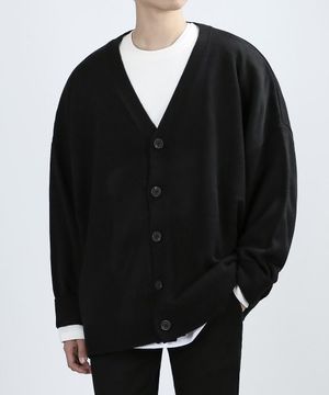 OVERING SMART CARDIGAN (BLACK)