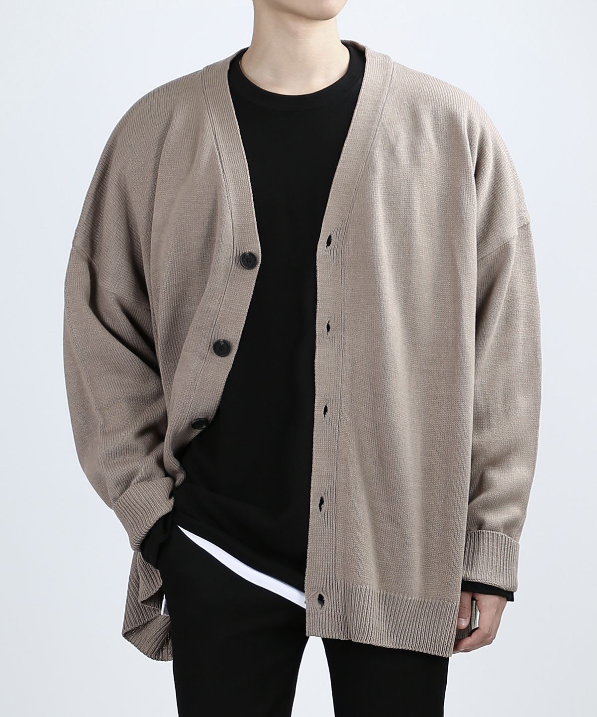 베리베인(VERYVAIN) OVERING SMART CARDIGAN (SAND BEIGE)