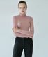 [ESSENTIAL] SLIM TURTLENECK TOP_INDI PINK