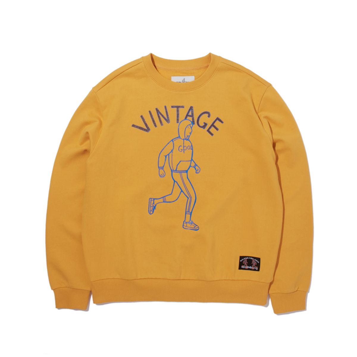 브라이언베리(BRIAN BERRY) VINTAGE LINE SWEAT SHIRT_MUSTARD