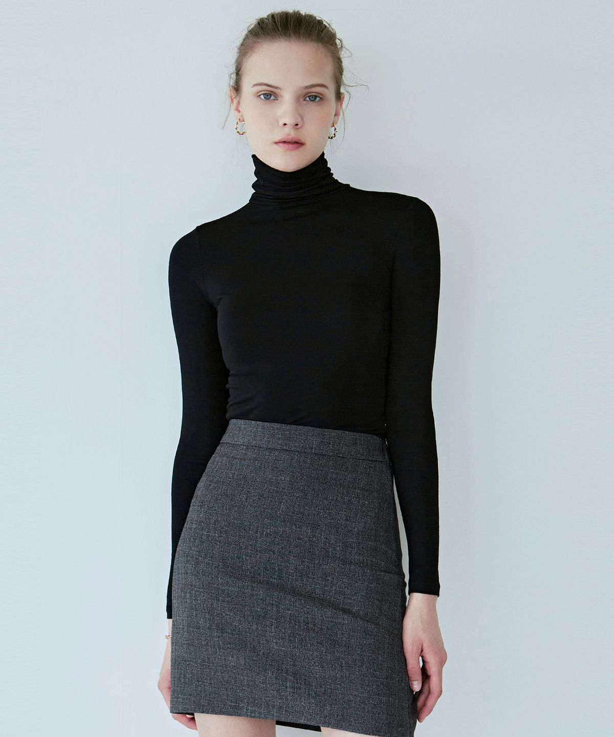 닉앤니콜(NICK&NICOLE) [ESSENTIAL] SLIM TURTLENECK TOP_9 COLOR
