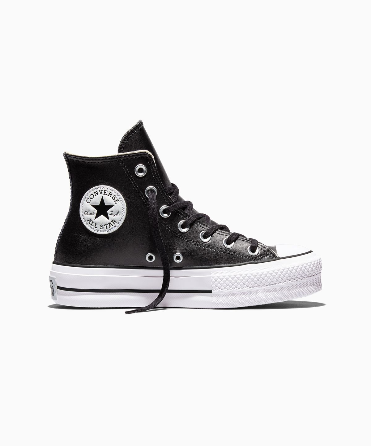 컨버스(CONVERSE) 척테일러 올스타 리프트 클린 레더 블랙 561675C