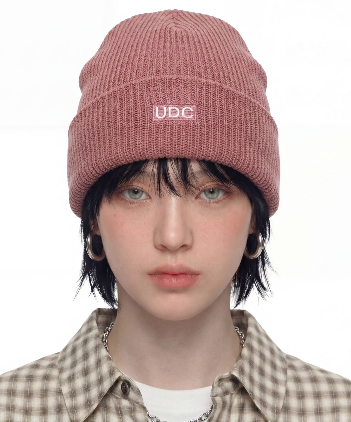 언더컨트롤(UNDERCONTROL) 루즈핏 비니 BEANIE / LONG TAIL / BOX LOGO / I PINK