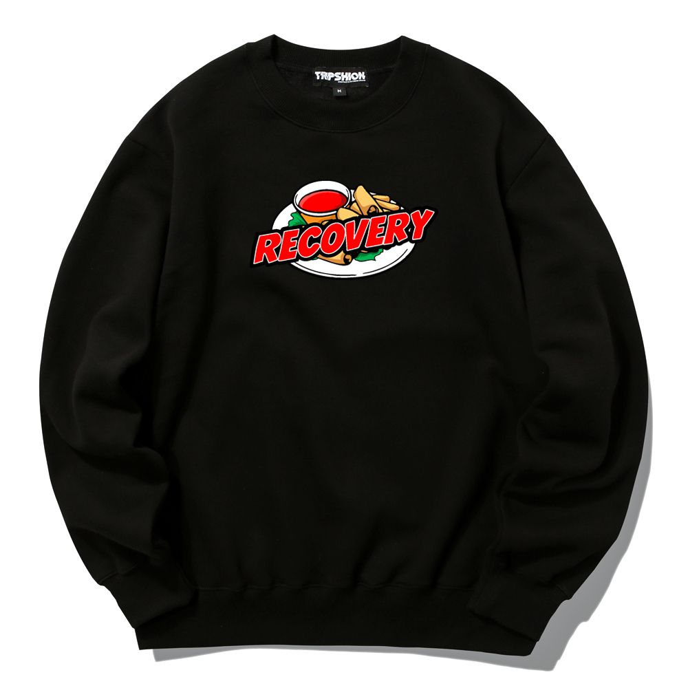 TRIPSHION RECOVERY FRY スウェット 3colors MUSINSA | TRIPSHION RECOVERY FRY Crew Neck - Black