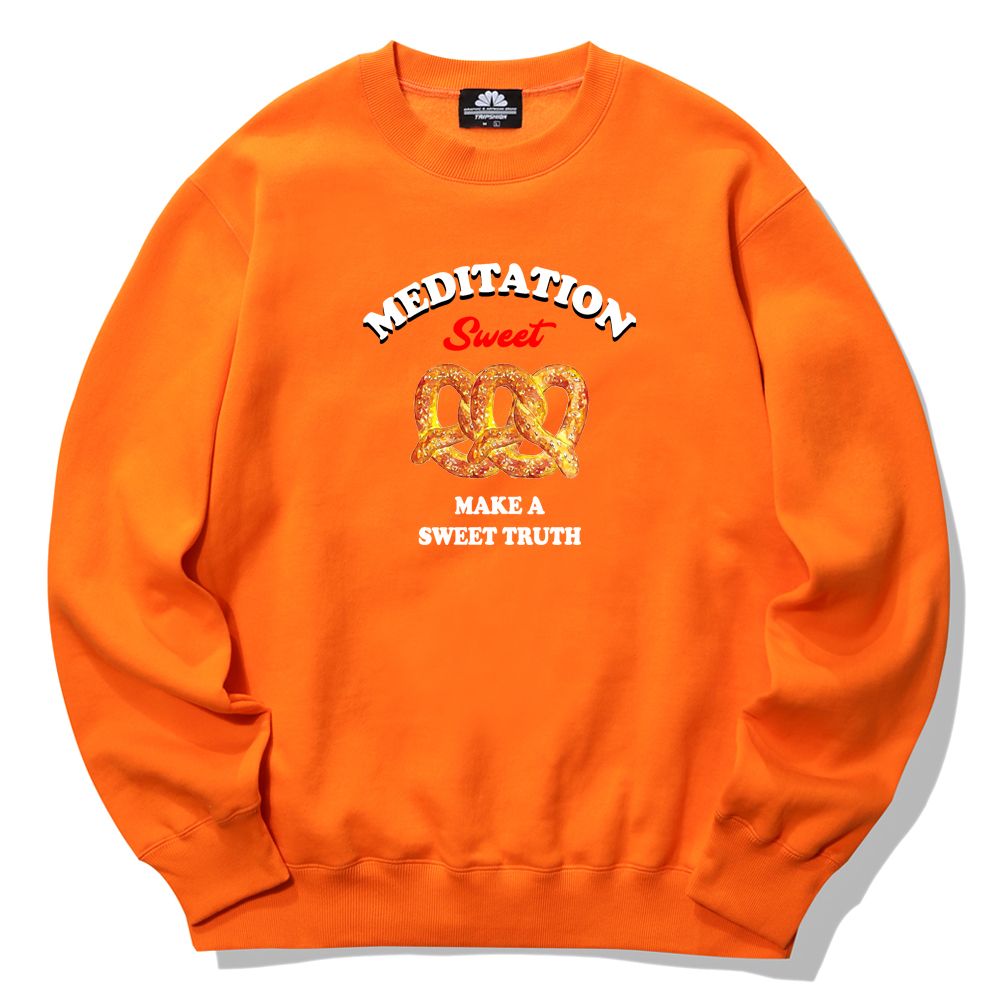 TRIPSHION ユニセックス PRETZEL SWEET スウェット 3colors MUSINSA公式 | TRIPSHION PRETZEL SWEET Crew Neck - Gray