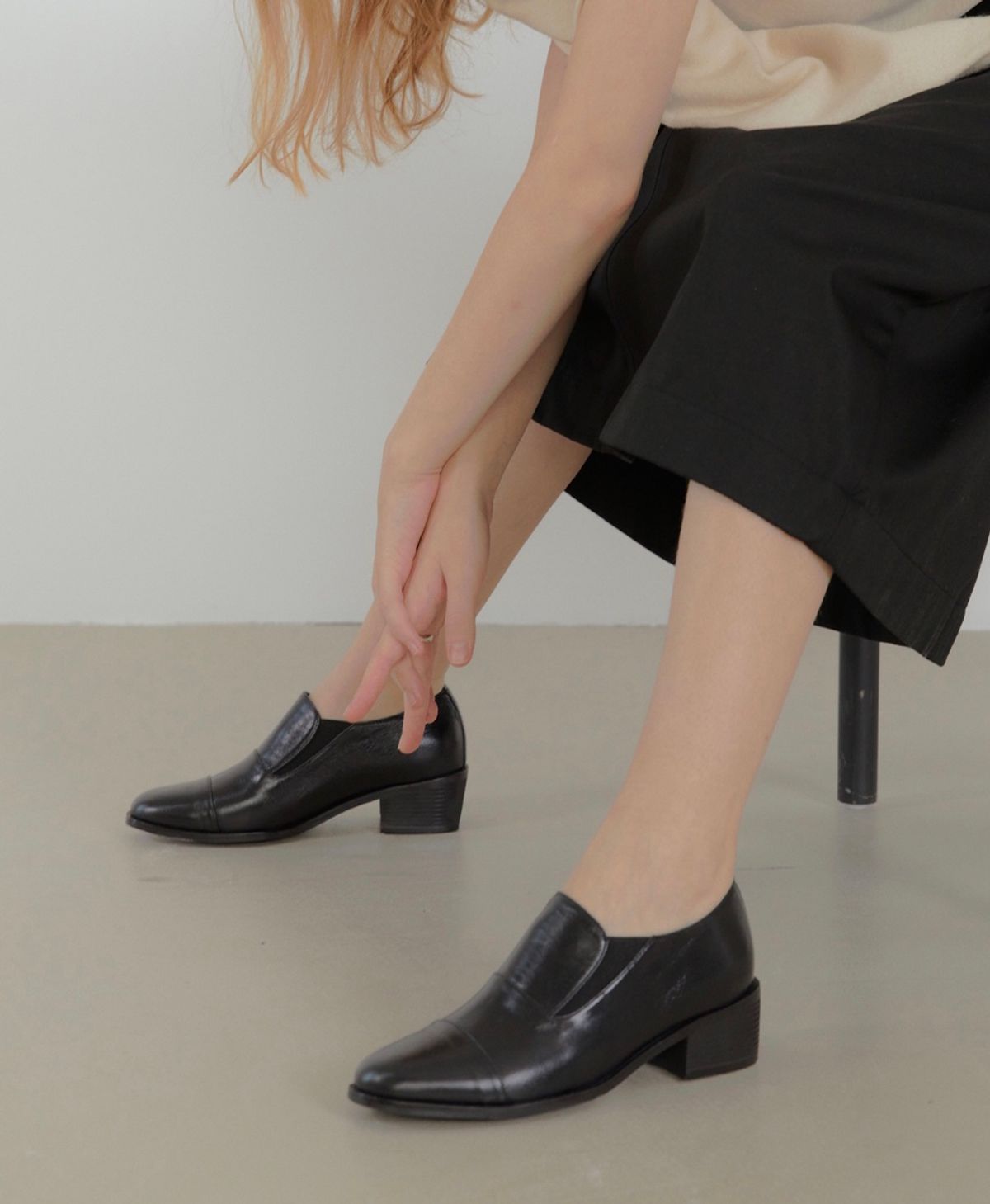 릴리슈(LILYSHOE) hart loafer - black