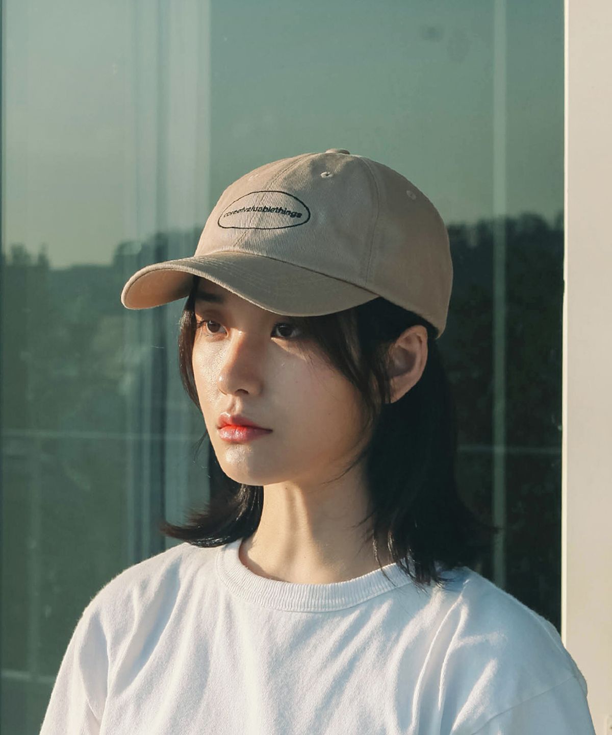 디포쉬(DEEPOCHE) 써클 코어 커브캡-베이지