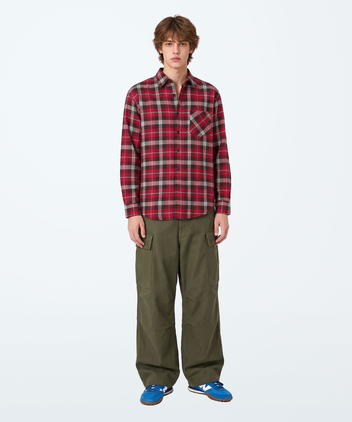 아파트먼트(APARTMENT) WINDSOR CHAIR CHECK SHIRTS - RED