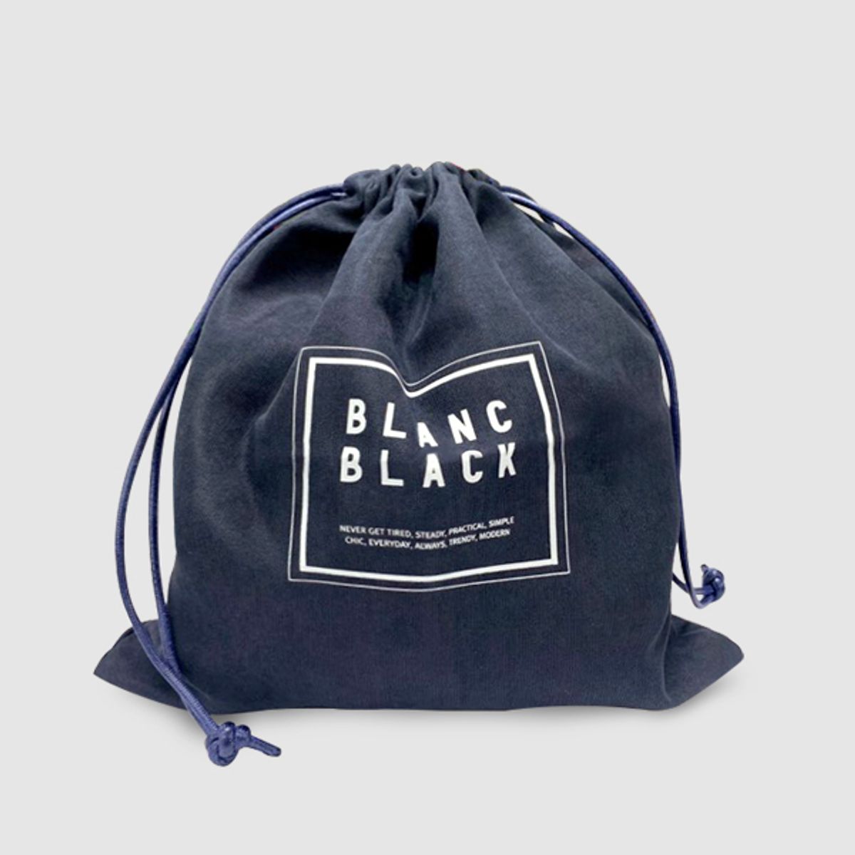블랑블랙(BLANCBLACK) 코듀로이 스트링 파우치