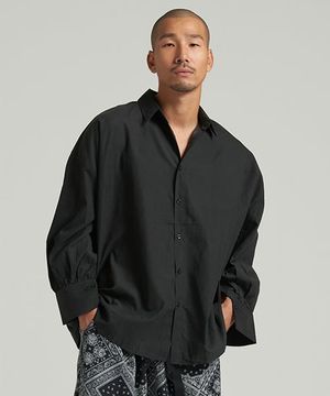 큐프라 셔링셔츠 블랙