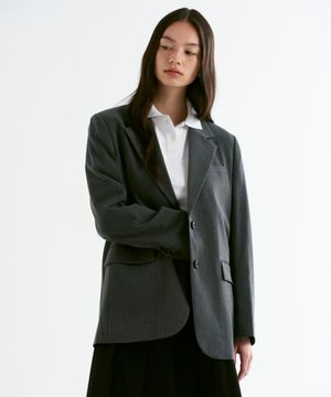 우먼즈 오버사이즈 블레이저 [그레이]