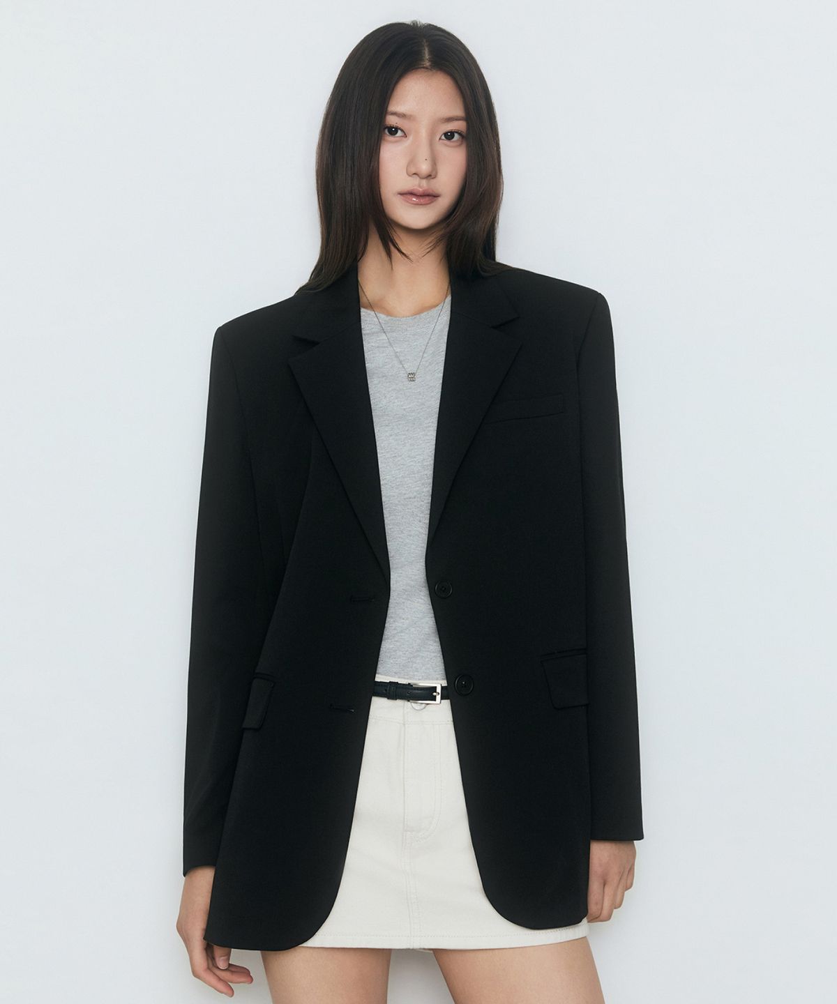 무신사 스탠다드 우먼(MUSINSA STANDARD WOMAN) 우먼즈 오버사이즈 블레이저 [블랙]