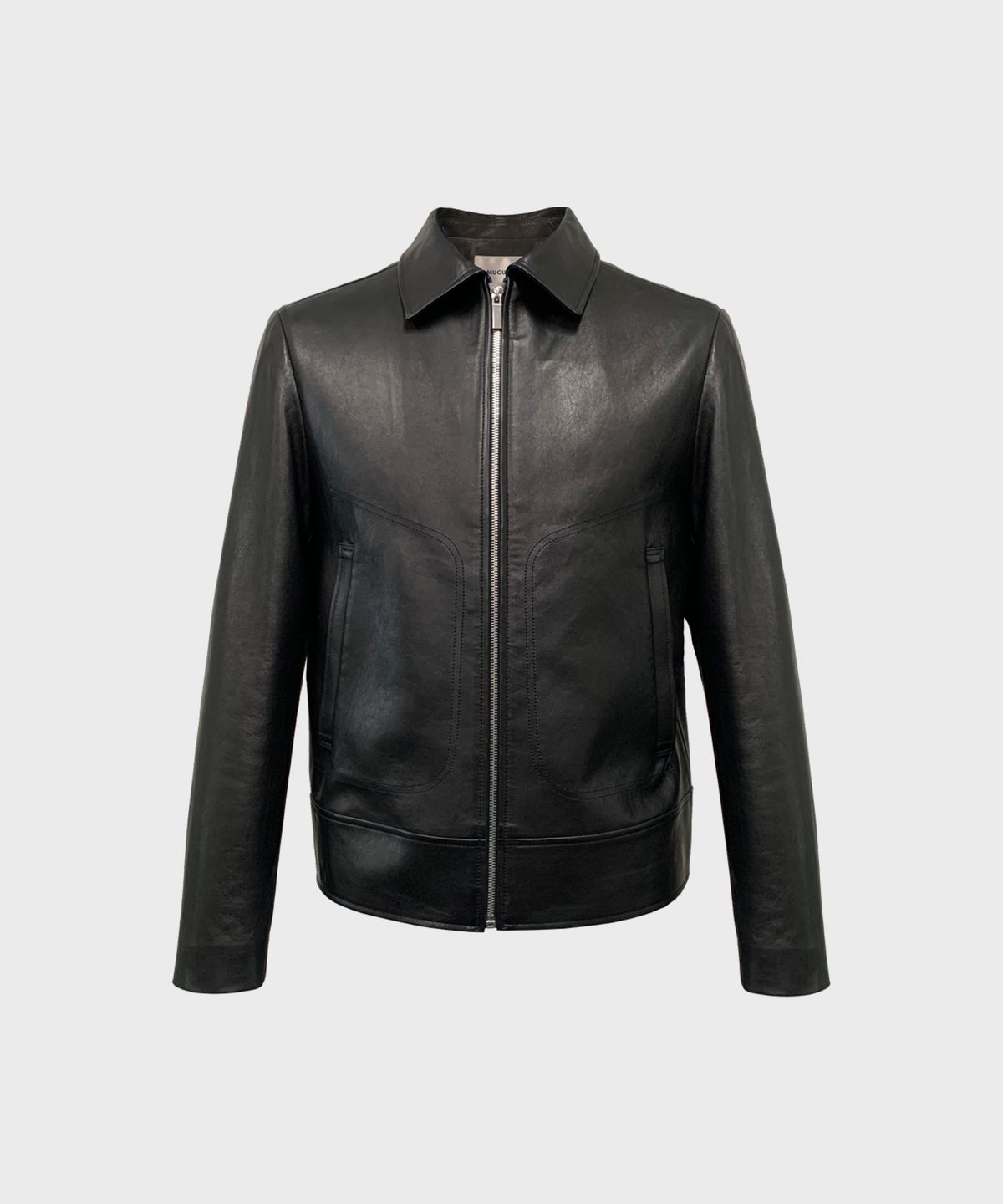 뮤게(MUGUET) STITCH LEATHER JACKET (BLACK)