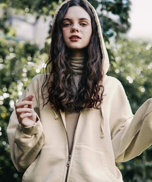 더스트 피그먼트 후드집업 그레이베이지 MJOT7437