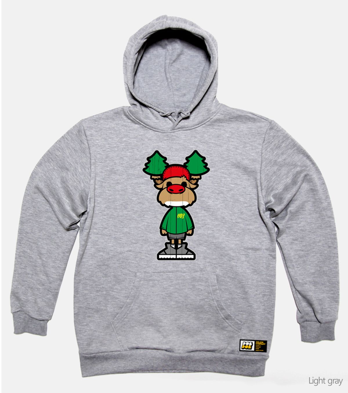 돌돌(DOLDOL) ALLY_HOODY_06 숲속의 mtb 바이커 사슴 엘리 자전거 캠핑  백패킹 사슴 캐릭터 그래픽 디자인 후디 후드티