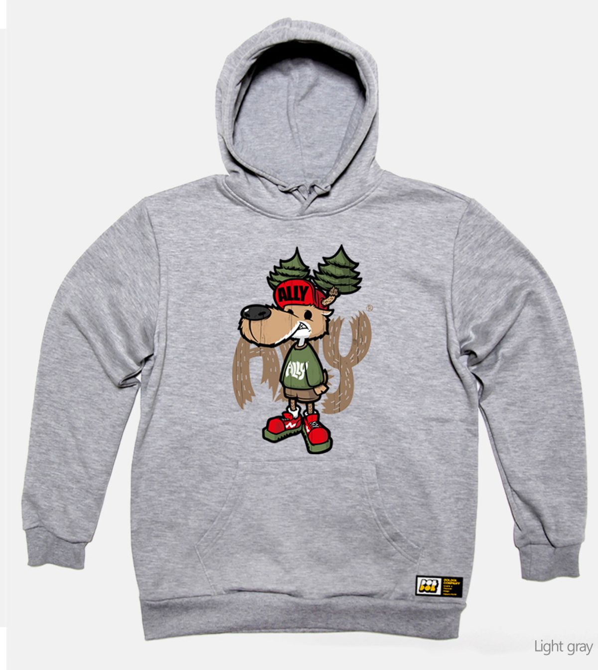 돌돌(DOLDOL) ALLY_HOODY_08 숲속의 mtb 바이커 사슴 엘리 자전거 캠핑  백패킹 사슴 캐릭터 그래픽 디자인 후디 후드티