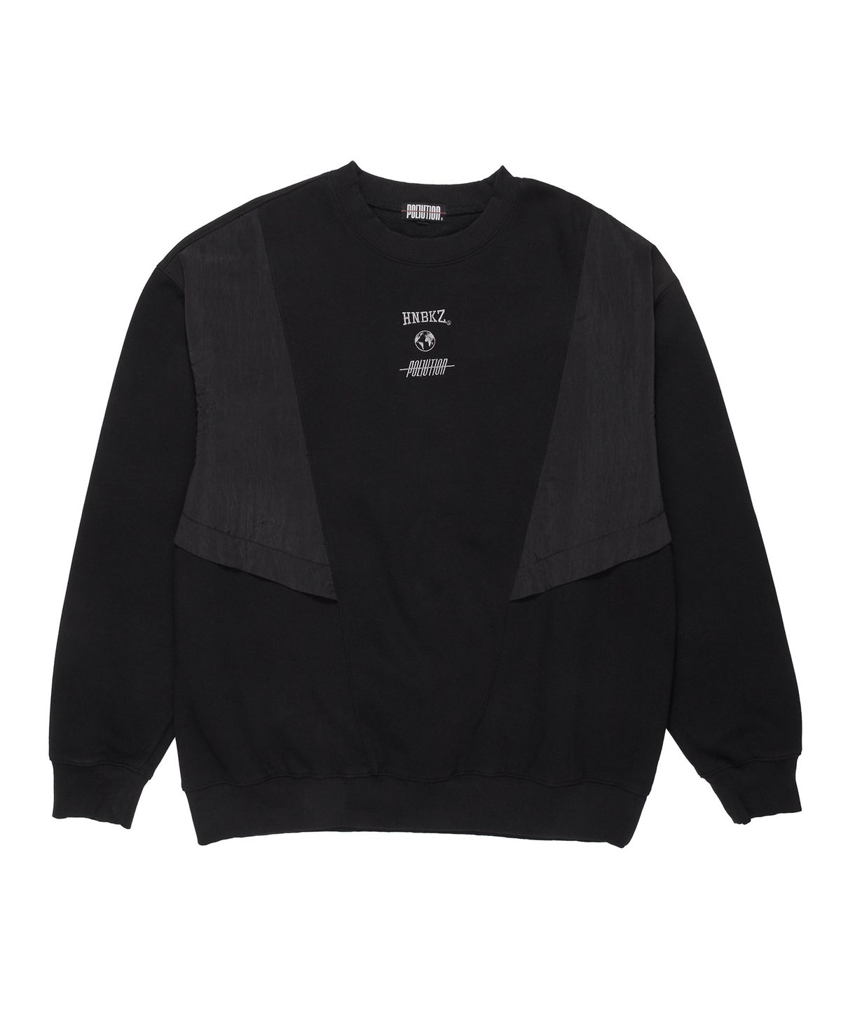폴루션(POLLUTION) PANEL CREWNECK